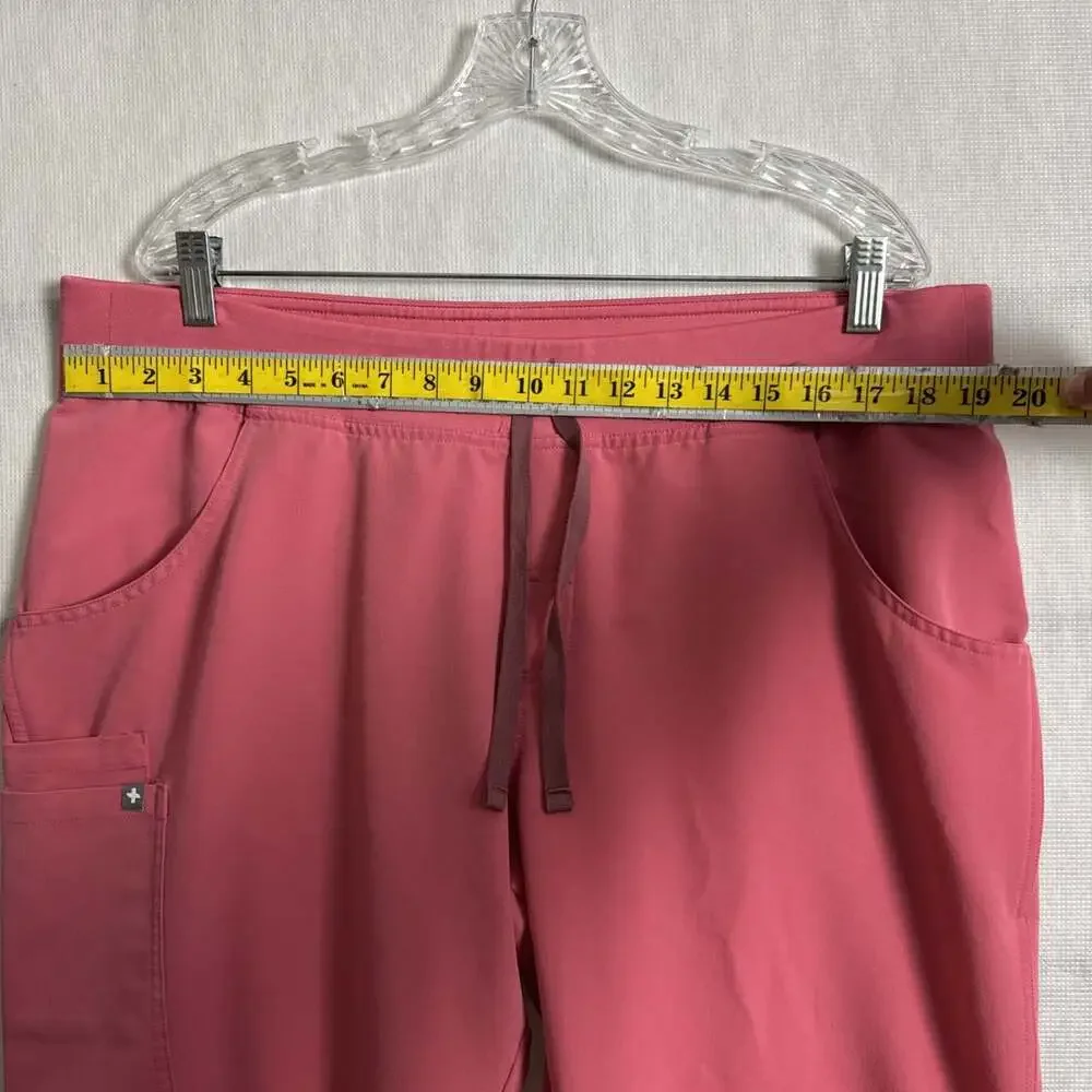 Figs Women’s Size XL Quartz Pink BCA Kade Cargo Scrub Pant - Pockets